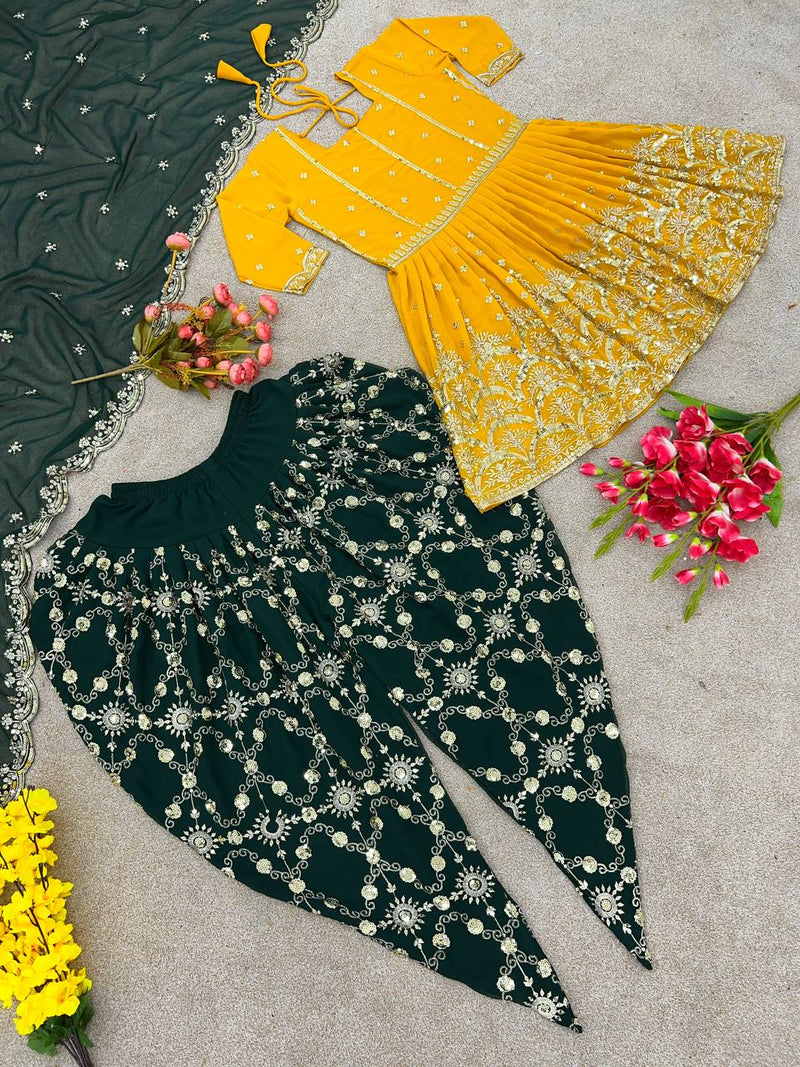 Srk D No 5089 Fox Georgette With Heavy Embroidery Work Fancy Kurti Collection