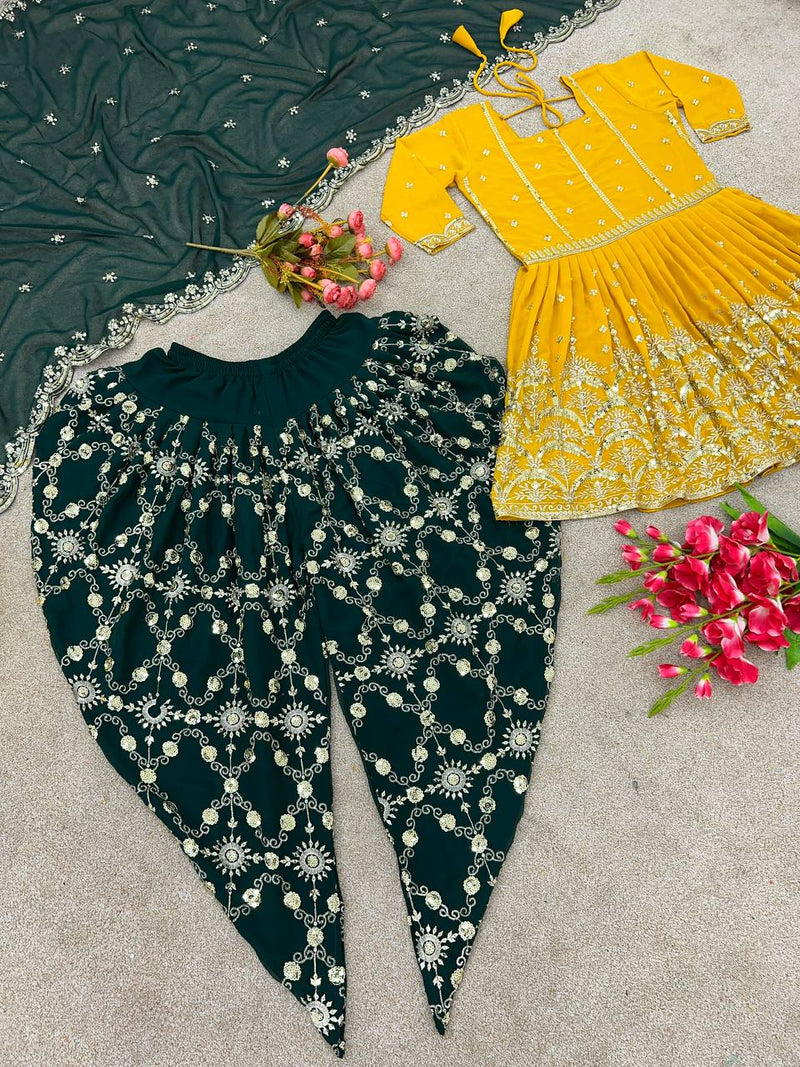 Srk D No 5089 Fox Georgette With Heavy Embroidery Work Fancy Kurti Collection