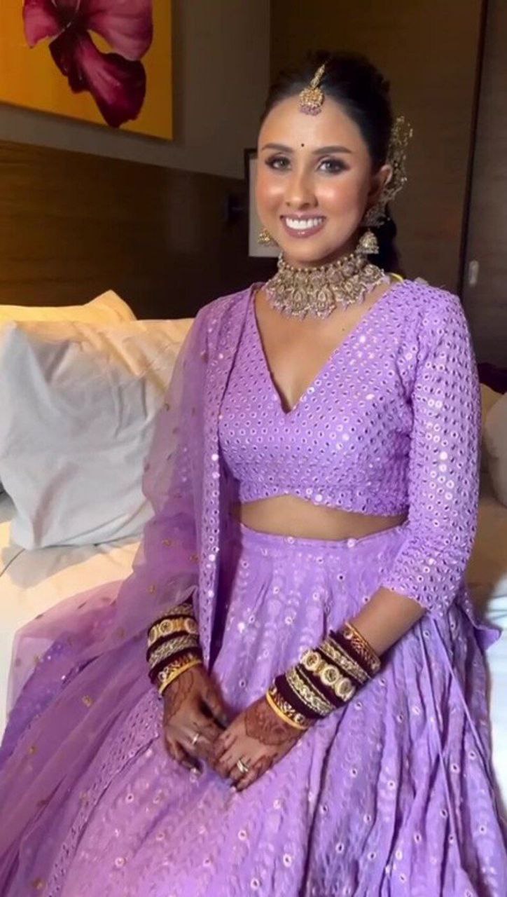 Qrc D No 137 Fox Georgette Embroidery Work Lehnga Choli Collection
