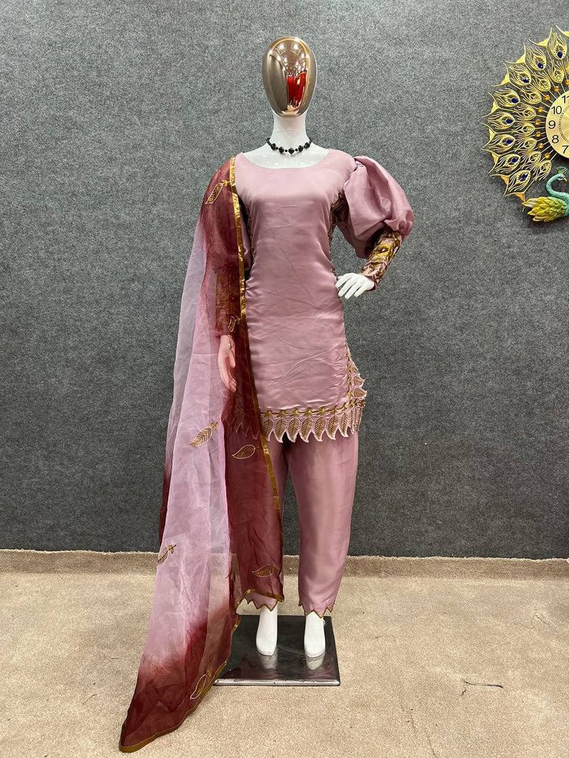 Sr D No 1488 Satin Silk With Embroidery Work Designer Kurti Collection