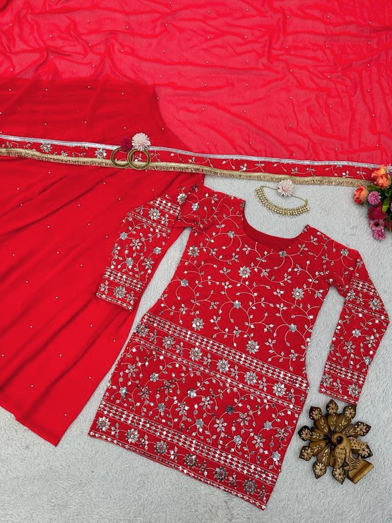 Rtc D No 5621 Fox Georgette With Sequence Embroidery Kurti Collection