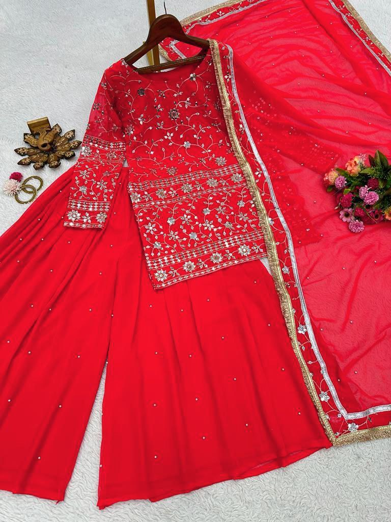 Rtc D No 5621 Fox Georgette With Sequence Embroidery Kurti Collection