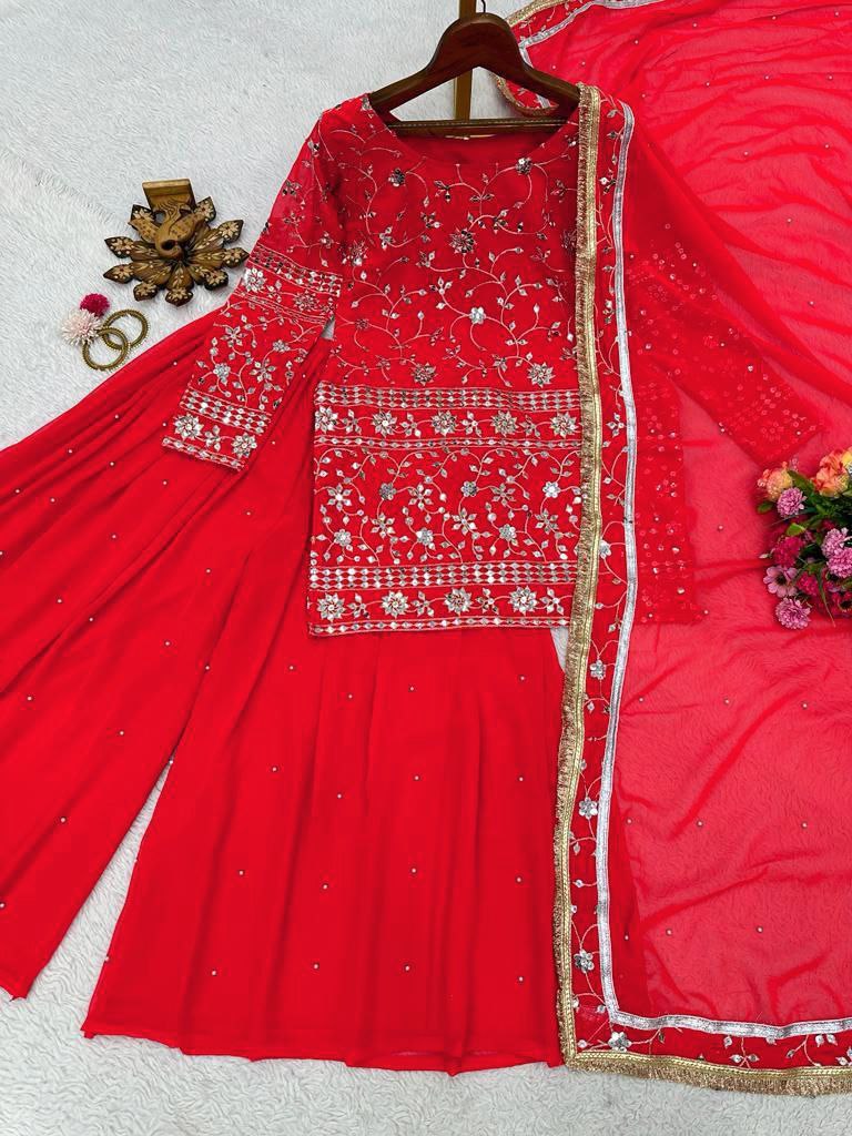 Rtc D No 5621 Fox Georgette With Sequence Embroidery Kurti Collection