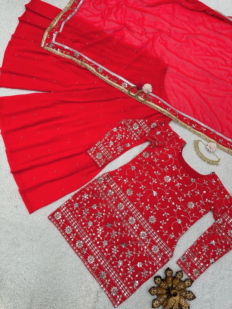Rtc D No 5621 Fox Georgette With Sequence Embroidery Kurti Collection