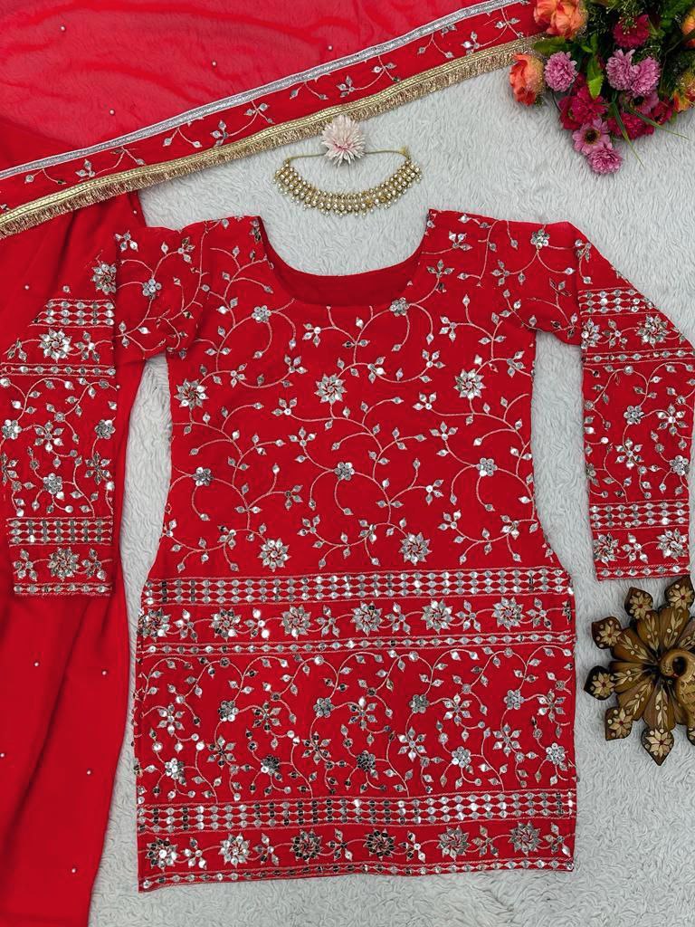 Rtc D No 5621 Fox Georgette With Sequence Embroidery Kurti Collection