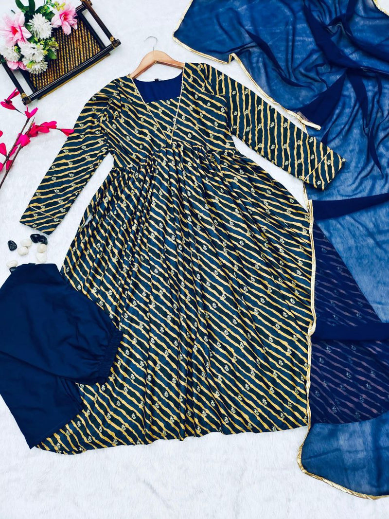 Vad Nyra Cut Rayon With Designer Exclusive Fancy Work Kurti Combo Singles