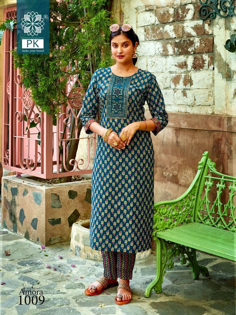 Pk Present Fashion Amora Vol 1 Fancy Cotton Print Kurti With Pant Catalog
