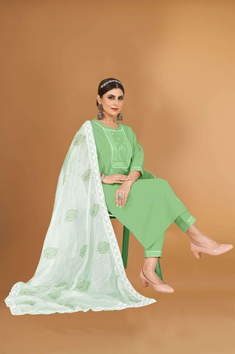 Pr 151-155 Fancy Work Readymade Women Top Bottom With Dupatta