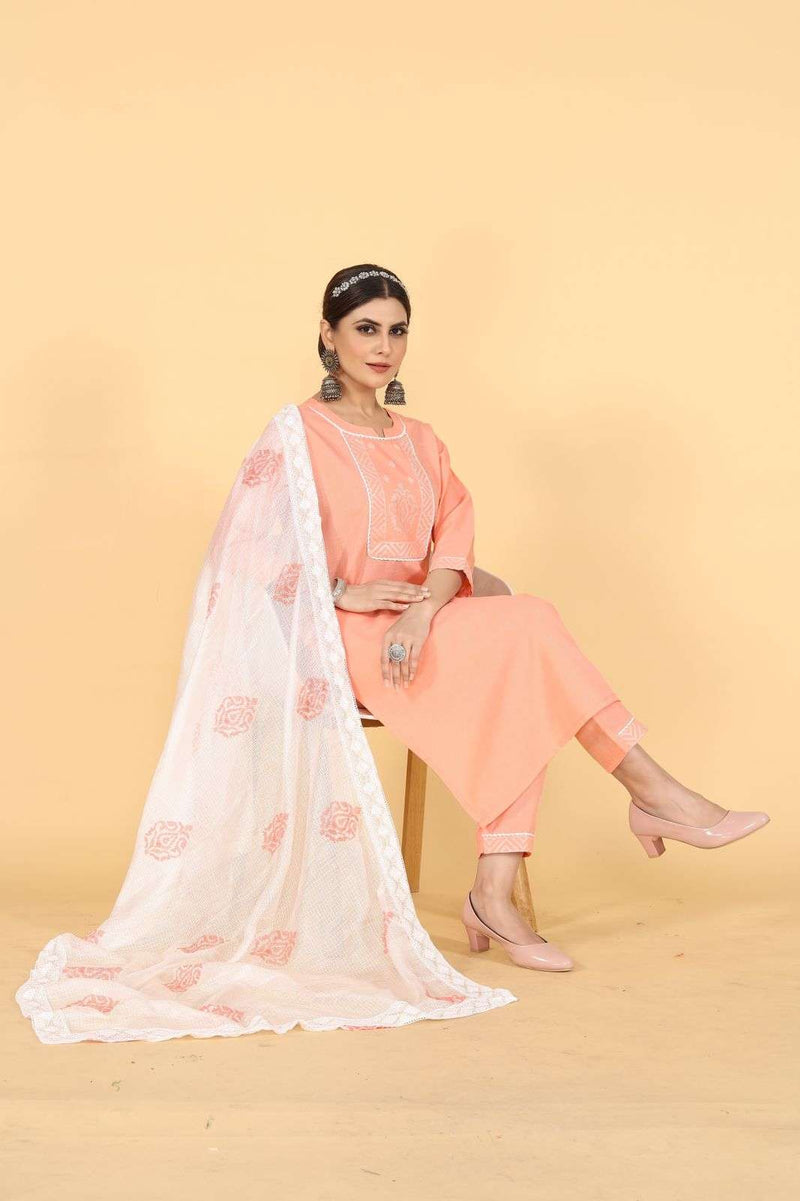 Pr 151-155 Fancy Work Readymade Women Top Bottom With Dupatta