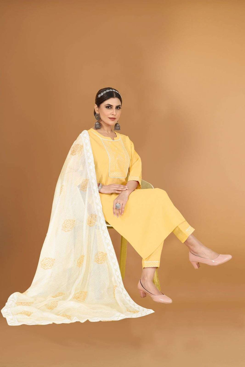 Pr 151-155 Fancy Work Readymade Women Top Bottom With Dupatta