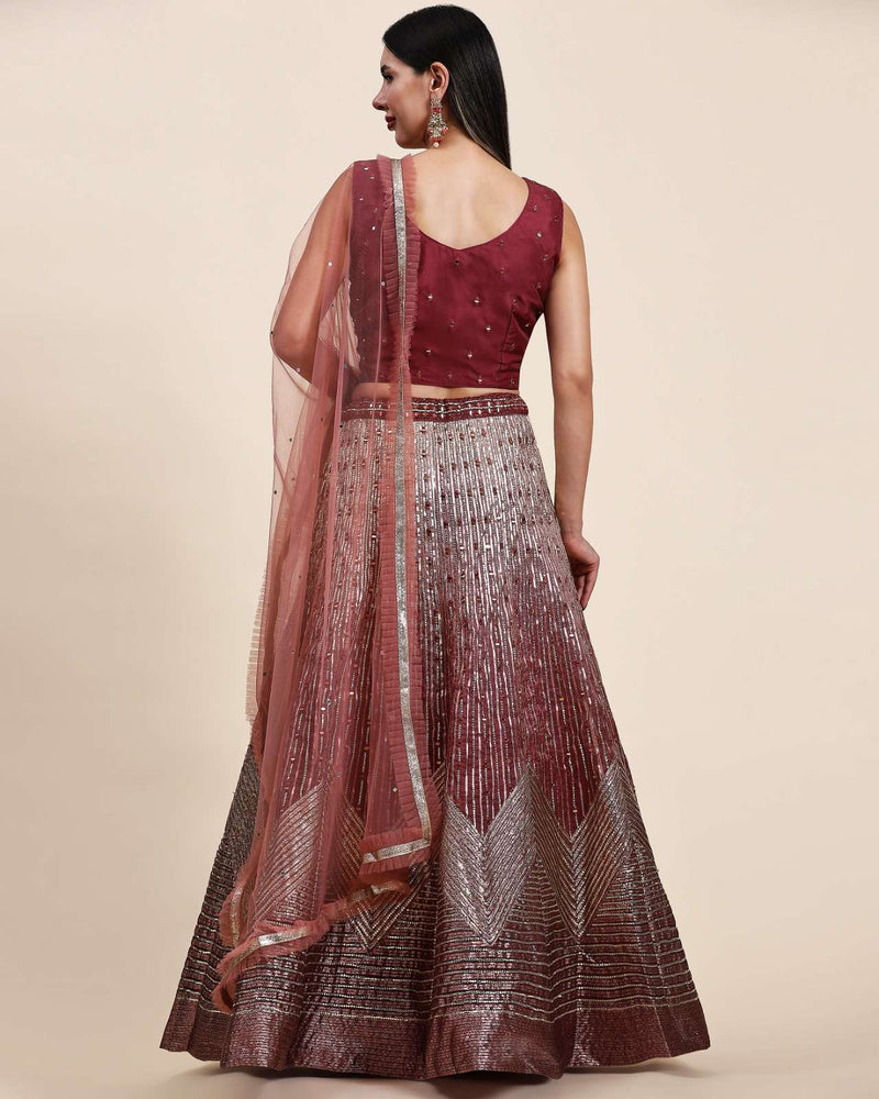 Pr 2040 Readymade Croptop Designer Mirror Coding Work  Work Lehenga And Dupatta