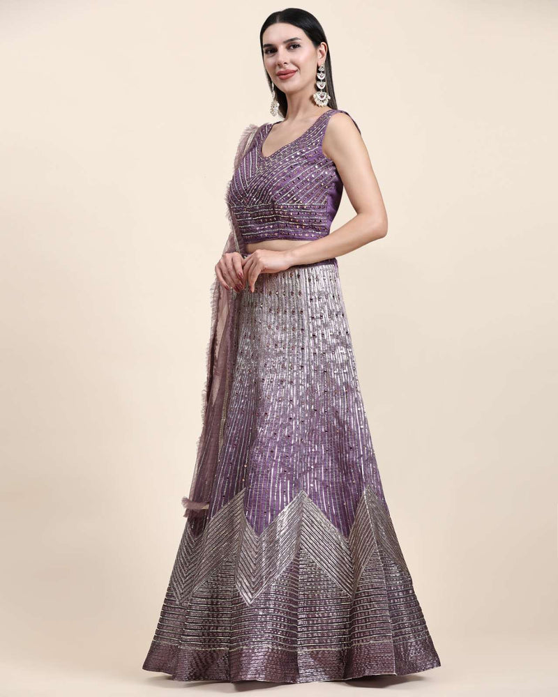 Pr 2040 Readymade Croptop Designer Mirror Coding Work  Work Lehenga And Dupatta