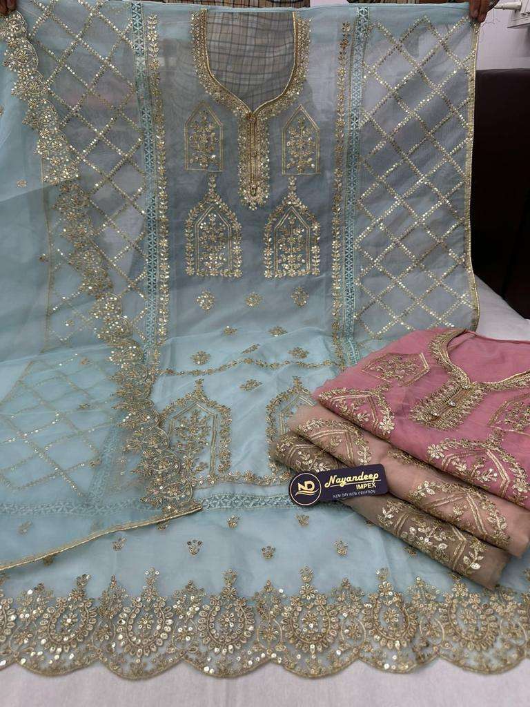 Pr Hike Organza Handwork Pakistani Salwar Kameez Materials