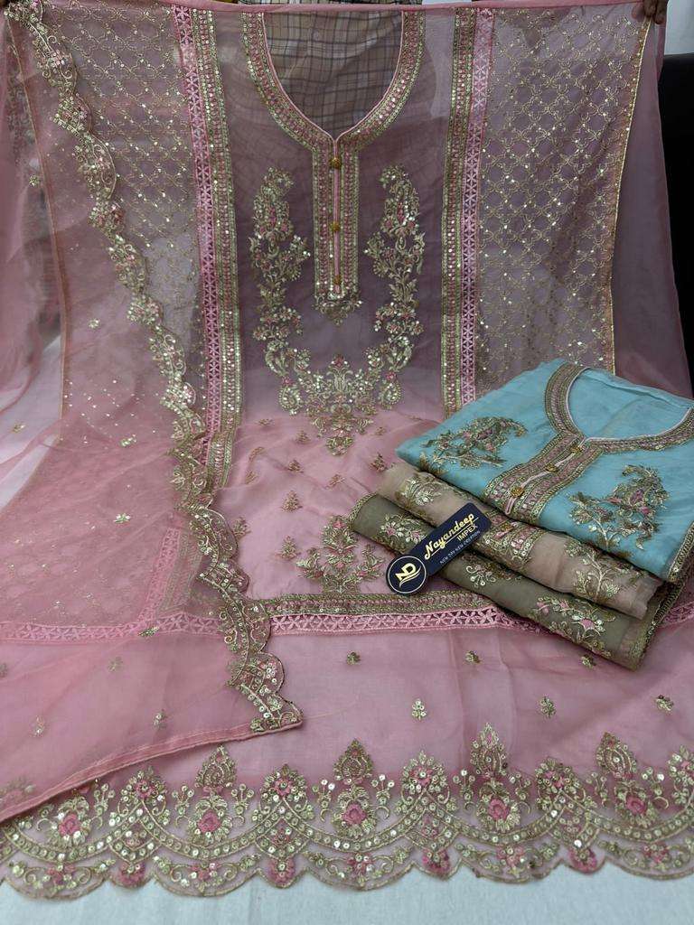 Pr Hike Organza Handwork Pakistani Salwar Kameez Materials