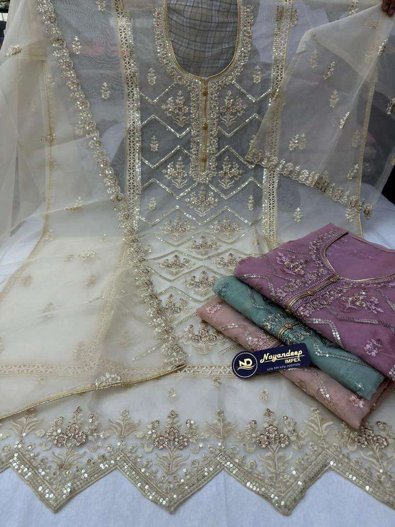 Pr Hike Organza Handwork Pakistani Salwar Kameez Materials