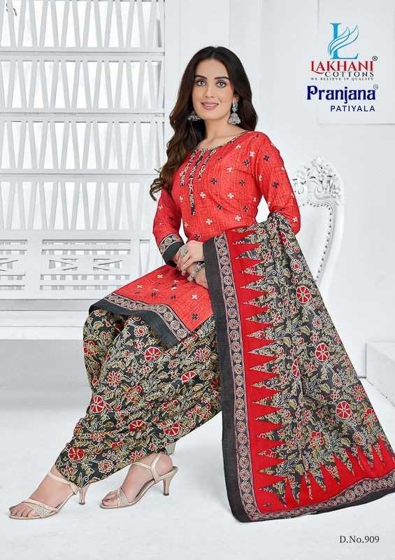 Lakhani Cottons Pranjana Patiyala Vol 9 Cotton Daily Wear Stiched Patiyala Suit