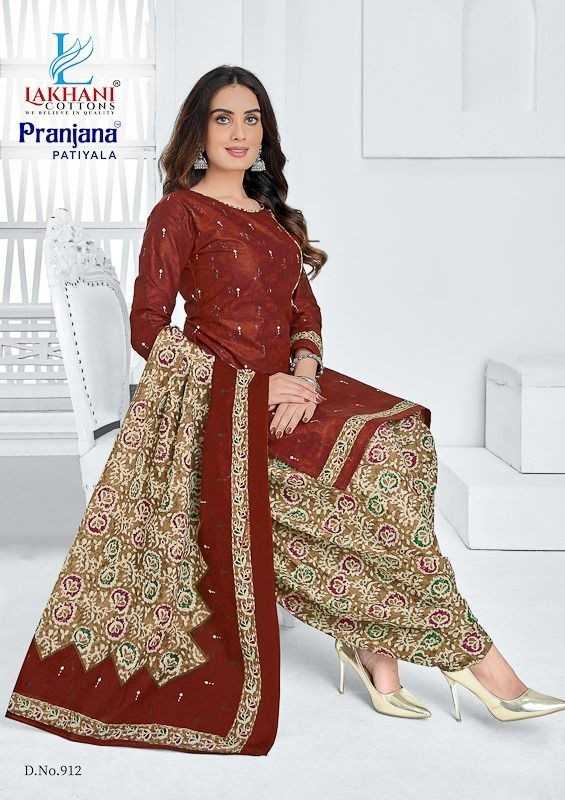 Lakhani Cottons Pranjana Patiyala Vol 9 Cotton Daily Wear Stiched Patiyala Suit
