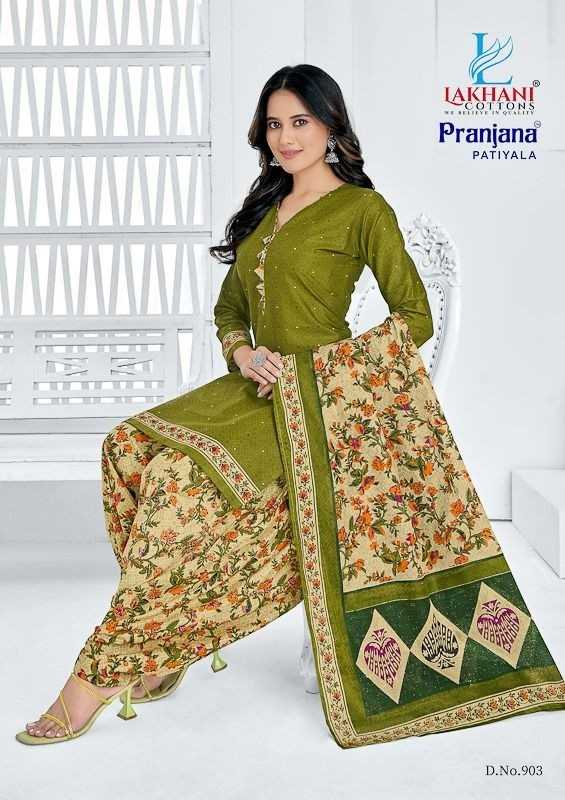 Lakhani Cottons Pranjana Patiyala Vol 9 Cotton Daily Wear Stiched Patiyala Suit