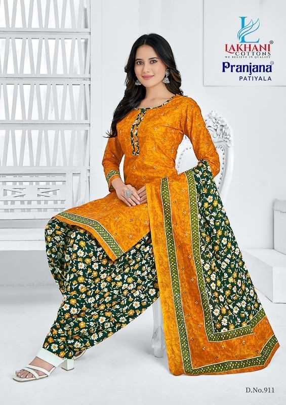 Lakhani Cottons Pranjana Patiyala Vol 9 Cotton Daily Wear Stiched Patiyala Suit