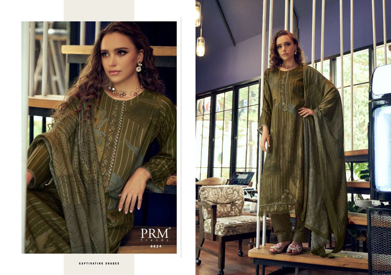 Prm Trendz Aryahi Viscose Pashmina Digital Print Salwar Kameez