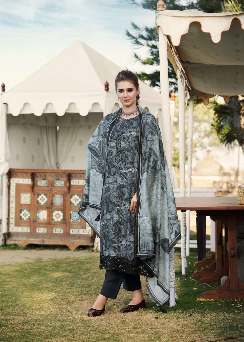 Prm Trendz Inaaya Muslin Digital Print Embroidery Work Fancy Salwar Suit