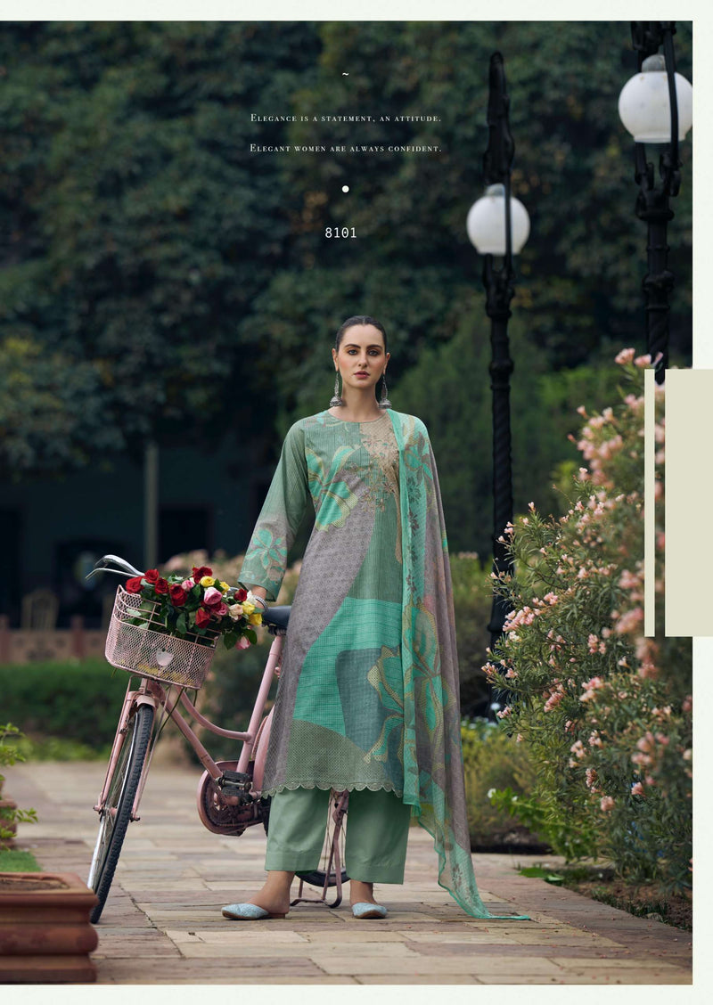 Prm Trendz Maritza Pure Lawn Cotton With Digital Print Fancy Work Suit