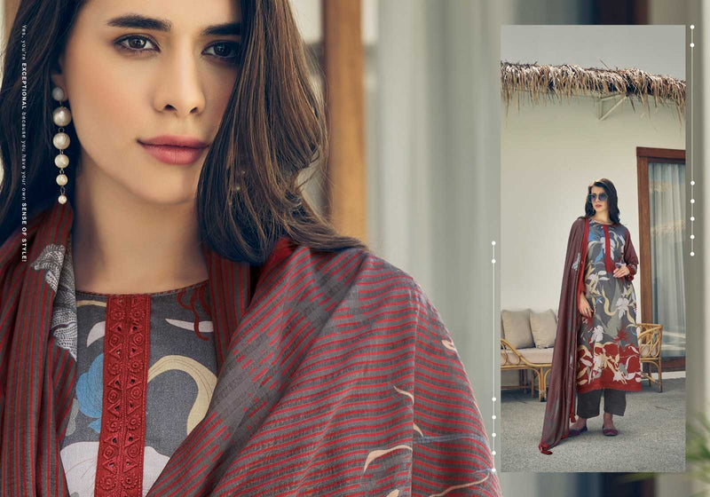 Prm Trendz Serein Jam Cotton Unstitched Heavy Designer Salwar Suit