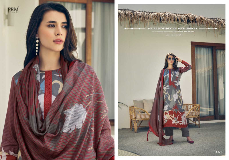 Prm Trendz Serein Jam Cotton Unstitched Heavy Designer Salwar Suit