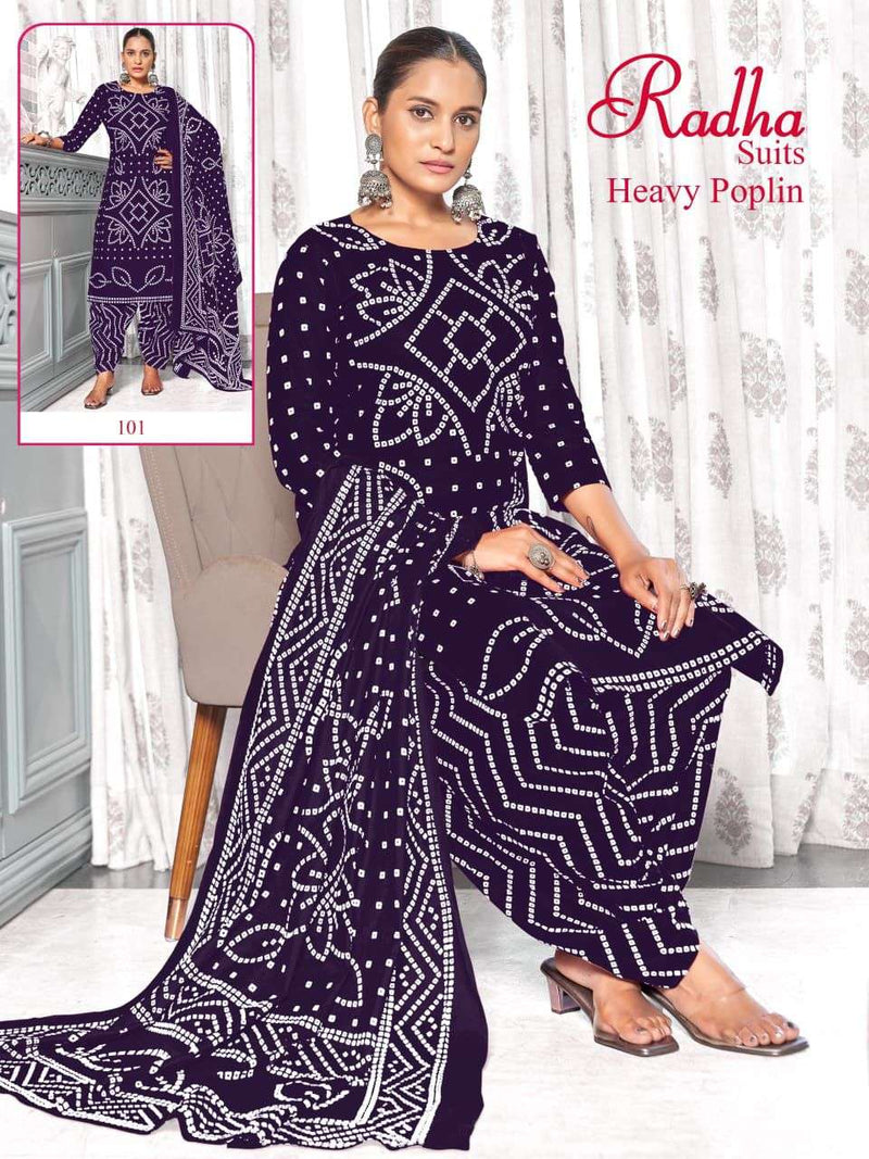 Radha Suits Bandhani Special Vol 1 Cotton Daily Wear Salwar Kameez