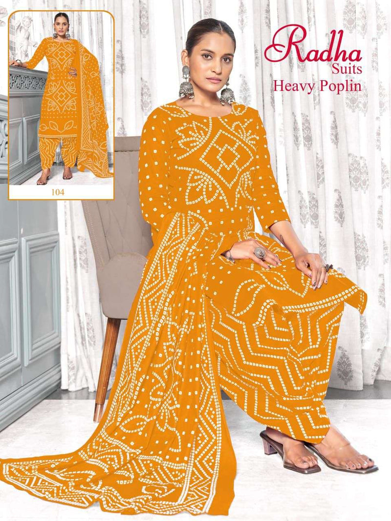 Radha Suits Bandhani Special Vol 1 Cotton Daily Wear Salwar Kameez