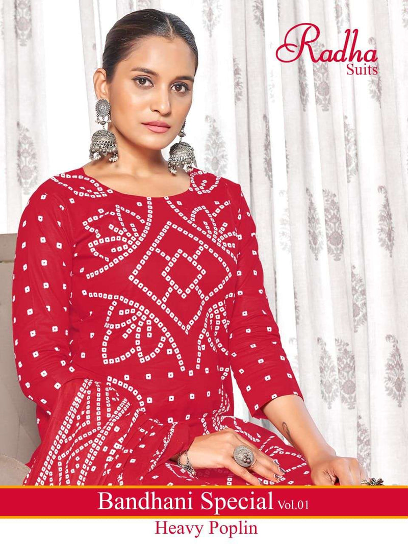 Radha Suits Bandhani Special Vol 1 Cotton Daily Wear Salwar Kameez