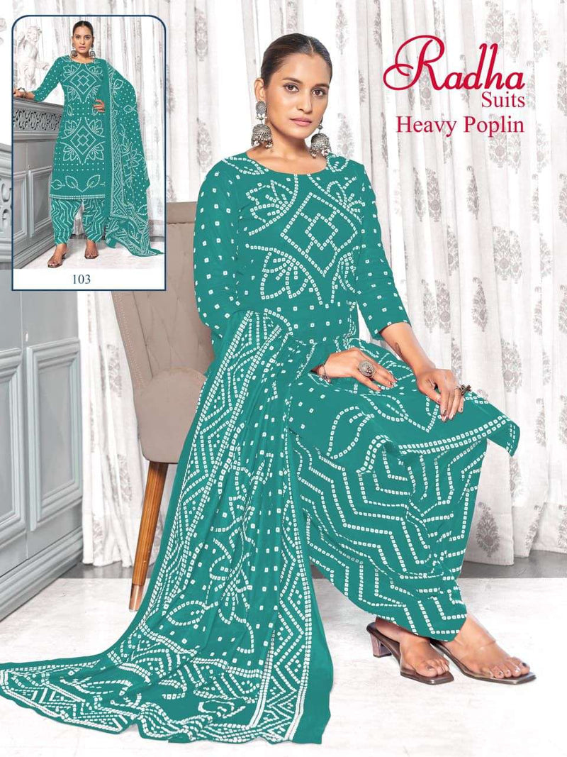 Radha Suits Bandhani Special Vol 1 Cotton Daily Wear Salwar Kameez