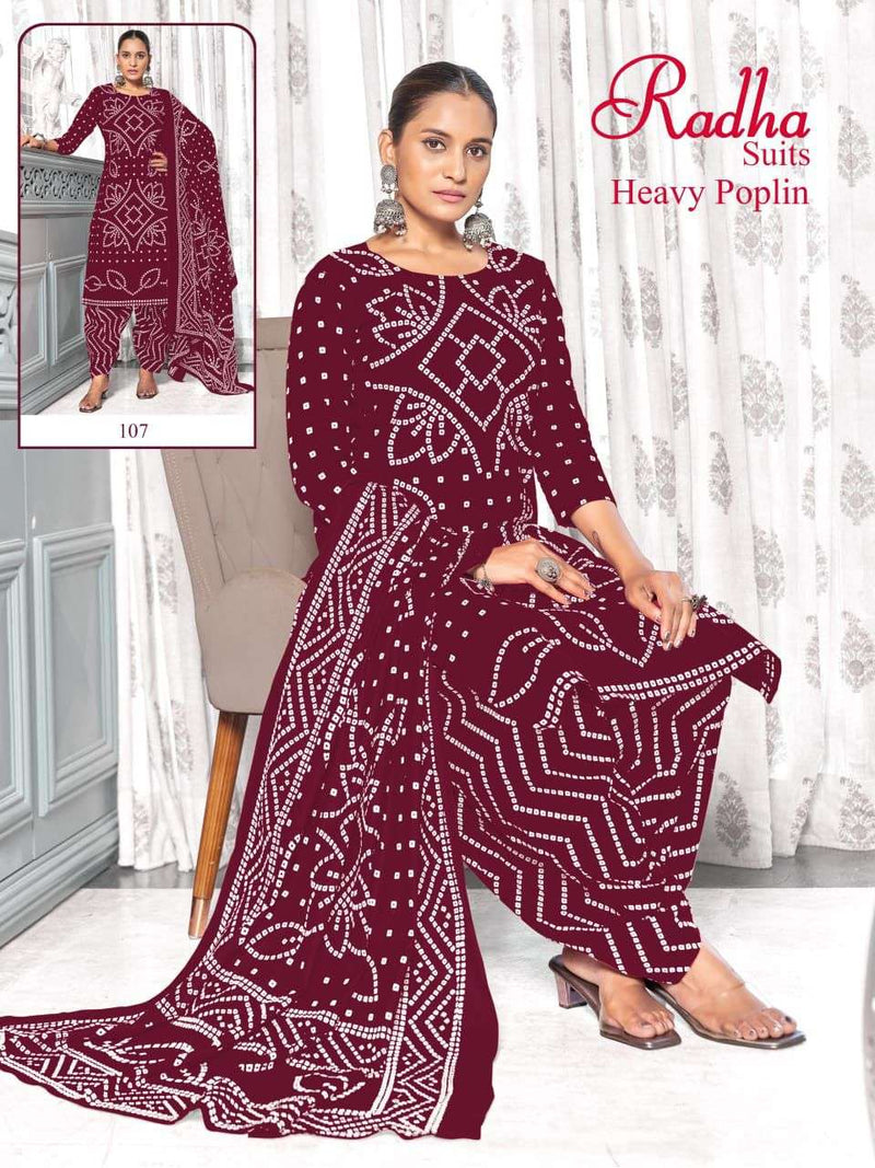 Radha Suits Bandhani Special Vol 1 Cotton Daily Wear Salwar Kameez