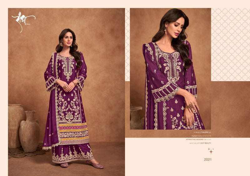 Radha Trendz Rashmi Chinon Heavy Embroidary Work Wedding Wear Suit