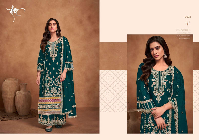 Radha Trendz Rashmi Chinon Heavy Embroidary Work Wedding Wear Suit