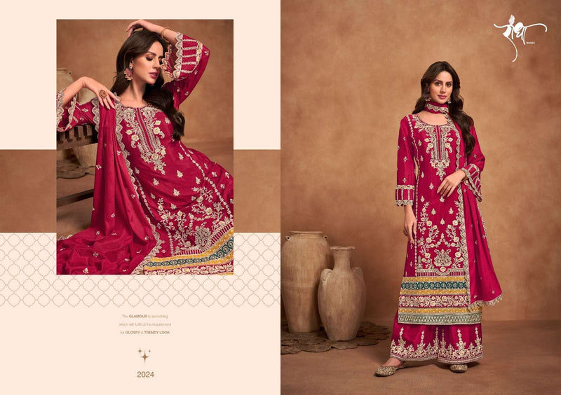 Radha Trendz Rashmi Chinon Heavy Embroidary Work Wedding Wear Suit