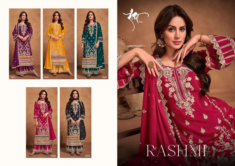 Radha Trendz Rashmi Chinon Heavy Embroidary Work Wedding Wear Suit
