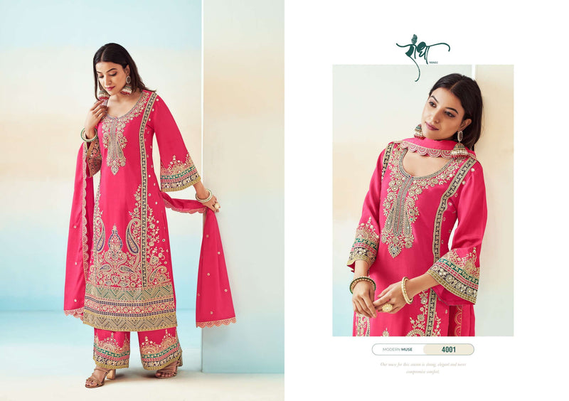 Radha Trendz Rashmi Vol 2 Chinon With Heavy Embroidary Work Designer Top With Dupatta Party Wear Set