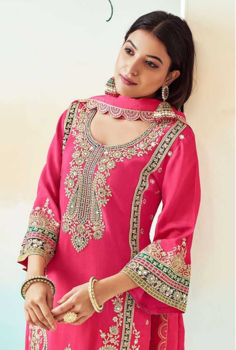 Radha Trendz Rashmi Vol 2 Chinon With Heavy Embroidary Work Designer Top With Dupatta Party Wear Set