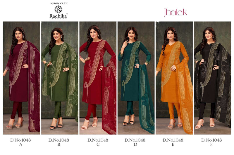 Radhika Fashion Jhalak Jam Cotton Aari Work Daily Wear Salwar Suit