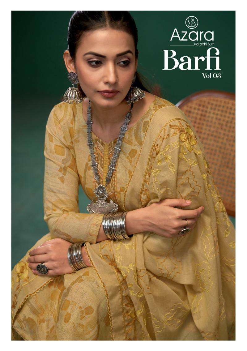 Radhika Fashion Barfi Vol 3 Cotton Embroidery Salwar Suit