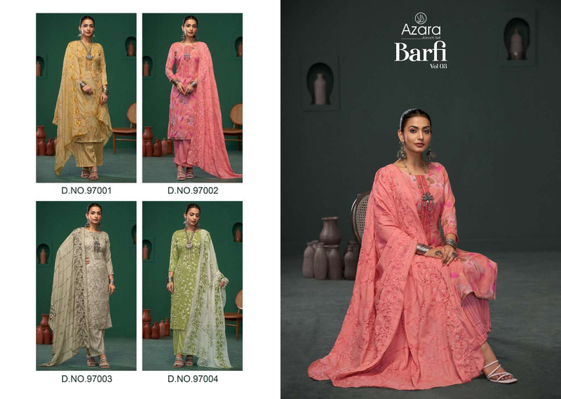 Radhika Fashion Barfi Vol 3 Cotton Embroidery Salwar Suit