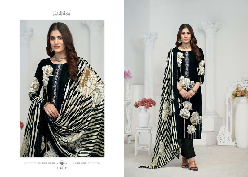 Radhika Fashion Flower Valley Camric Cotton Designer Print Unstitched Salwar Suit
