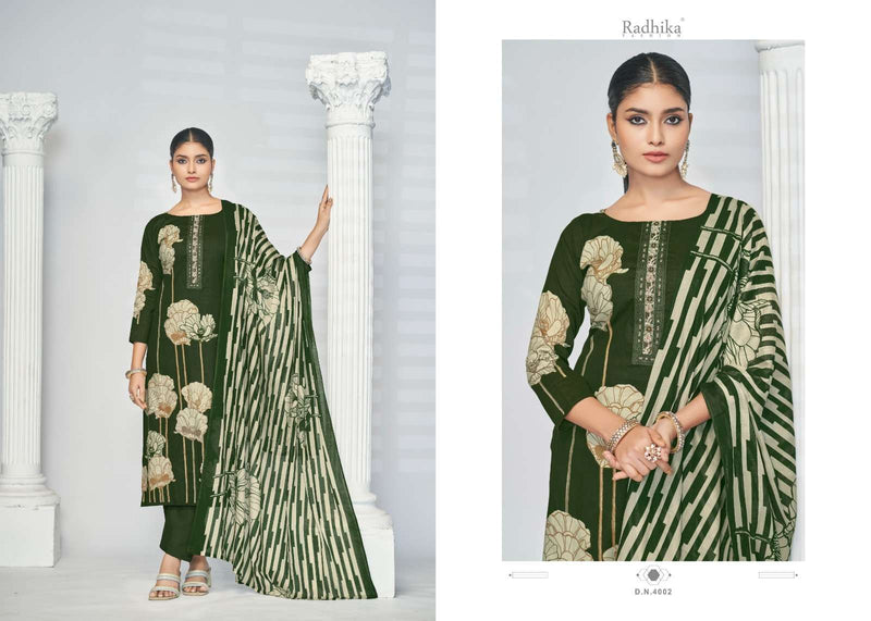 Radhika Fashion Flower Valley Camric Cotton Designer Print Unstitched Salwar Suit