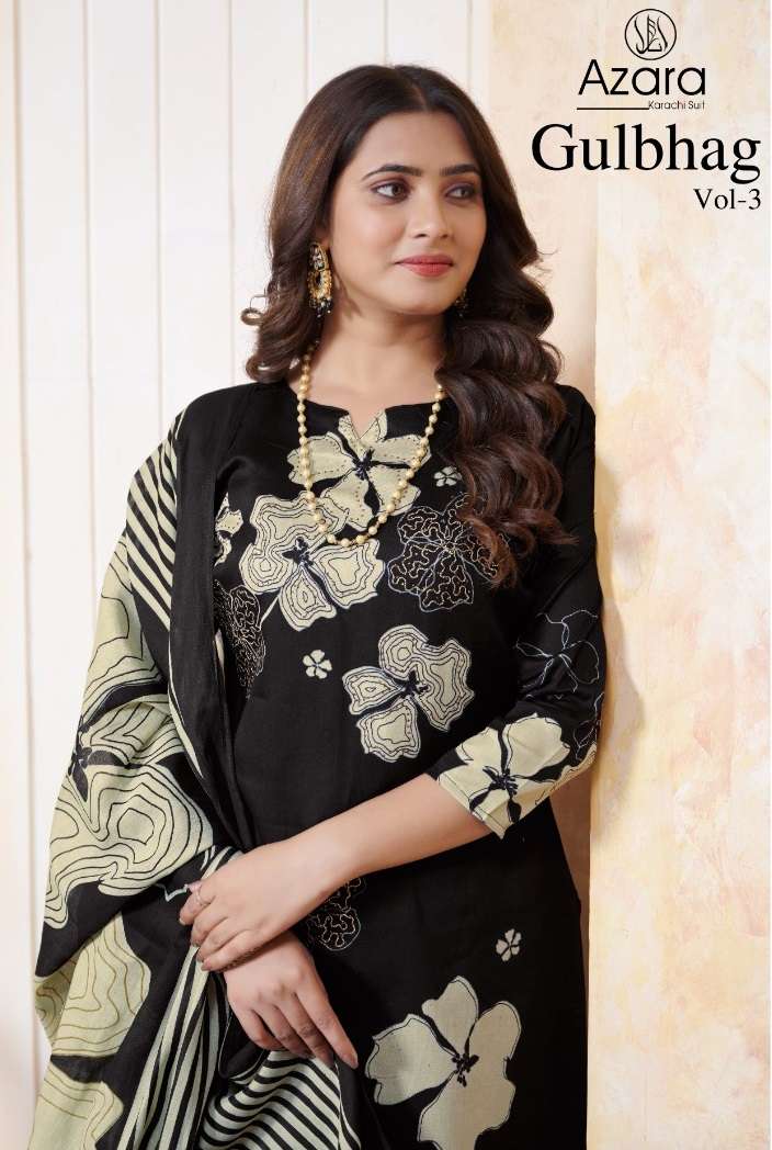 Radhika Fashion Gulbagh Vol 3 Jam Cotton Designer Print With Hand Jari Diamond Work Salwar Suit