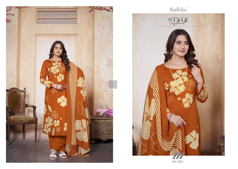 Radhika Fashion Gulbagh Vol 3 Jam Cotton Designer Print With Hand Jari Diamond Work Salwar Suit