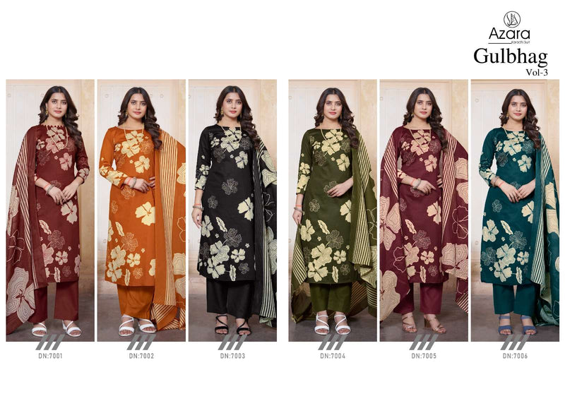 Radhika Fashion Gulbagh Vol 3 Jam Cotton Designer Print With Hand Jari Diamond Work Salwar Suit