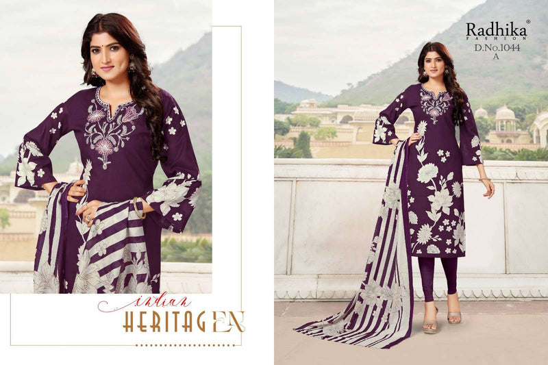 Radhika Fashion Jackpot Cambric Cotton Designer Print Fancy Salwar Suit