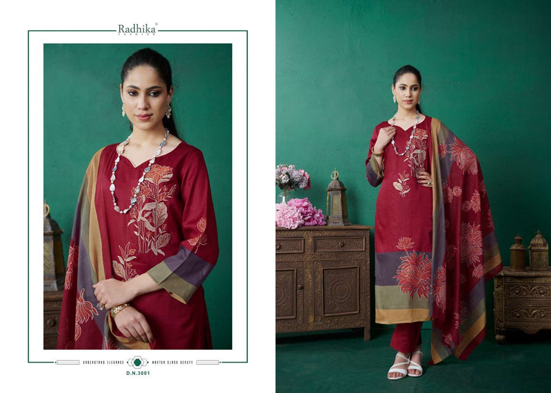 Azara Mahek Jam Cotton Designer Print Fancy Embroidery Salwar Suit