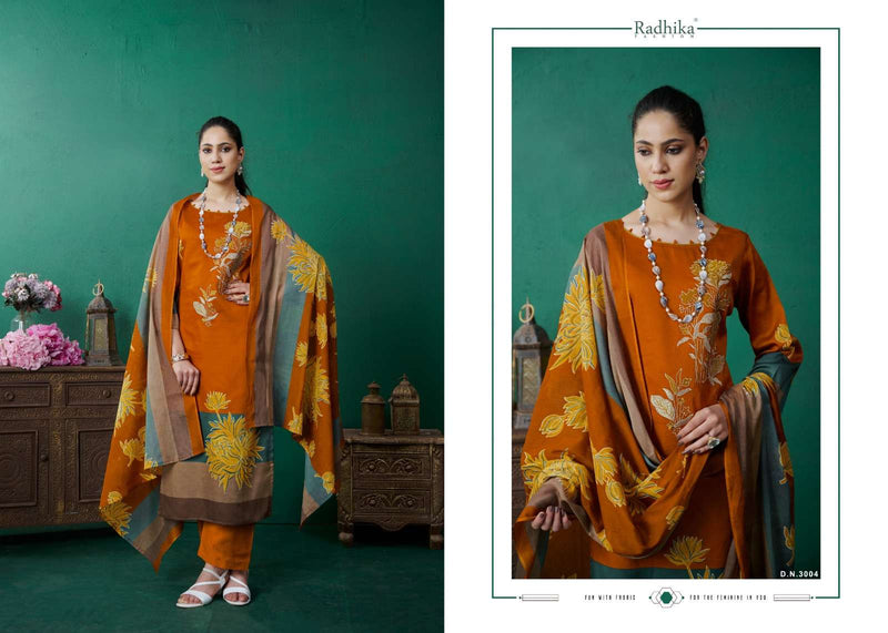 Azara Mahek Jam Cotton Designer Print Fancy Embroidery Salwar Suit